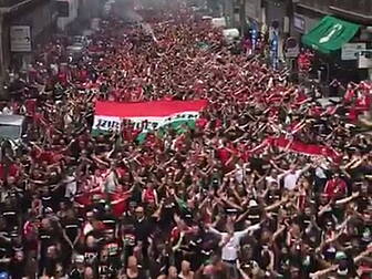 WATCH: Hungary fans take over...